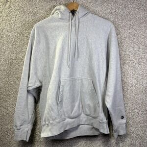 Gander Mtn Hoodie Mens Large Gray Pullover Kangaroo Pocket‎ Logo Sweatshirt